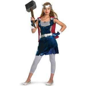 Lets Party By Disguise Inc Thor Movie   Thor Girl Tween Costume / Blue 