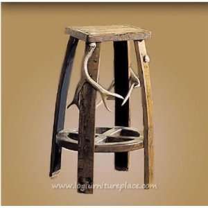  Antler Barrel Bar Stool