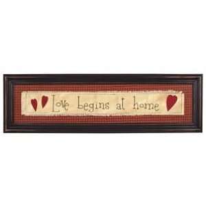  Love Begins at Home Stitched Wall Decor