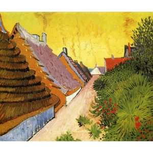  Oil Painting: Street in Saintes Maries: Vincent van Gogh 