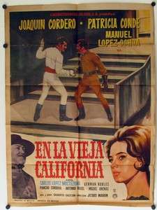 504 En La Vieja California, original 1963 Mexican Poster, Joaquin 