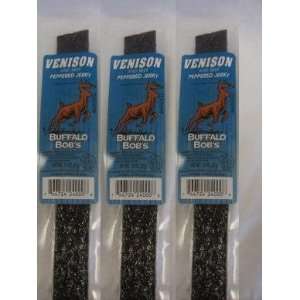    Buffalo Bobs Venison & Beef Peppered Jerky 3 Pack 