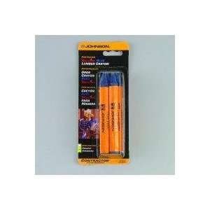  Johnson Level 3502B Lumber Crayon Blue   2 Pack