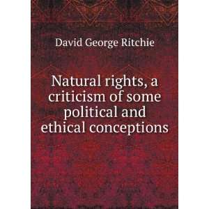   of some political and ethical conceptions David George Ritchie Books