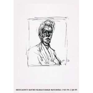  Self Portrait by Alberto Giacometti, 12x17