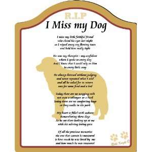  I Miss My Labrador Retriever Dog  8x10 (Male) Poem with 