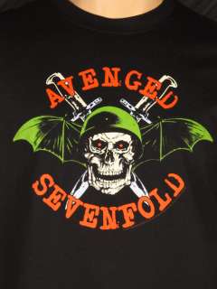 Authentic AVENGED SEVENFOLD T Shirt Death Bat Soldier Mens Band Tee 