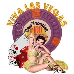  Viva Las Vegas Pinup Decal s199 Musical Instruments