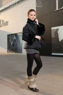 2011 New Fashion Womens Coats Fur Collar Winter Warm Down Short 