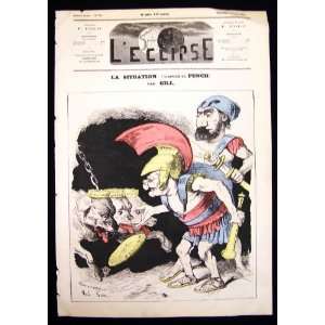  Leclipse La Situation (Dapre le Punch) Par Gill Feb 1873 