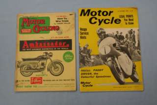   , 1965 Motor Cycle Mags, England, Vespa Lambretta Scooters  