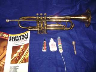 Very Old Tempo Trumpet with case, Instructional book, CD, DVD & More 