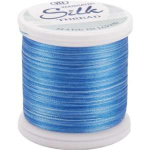  Silk Variegated Thread 200 Meters Variegated Blues (202 V2 