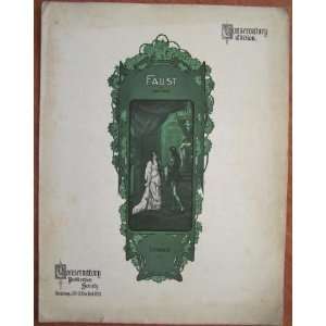 Faust Opera De Ch Gounod Op 35 Sheet Music Conservatory Edition J 