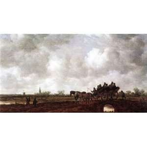  FRAMED oil paintings   Jan van Goyen   24 x 12 inches 