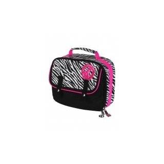  Justice Limited Too Zebra Print lunch bag box with peace 