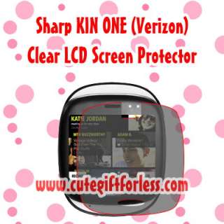 Clear LCD Screen Protector Guard Sharp KIN ONE Verizon  