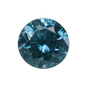  Blue Diamond 0.24 Carat (3.8 Mm) I2 Clarity Everything 
