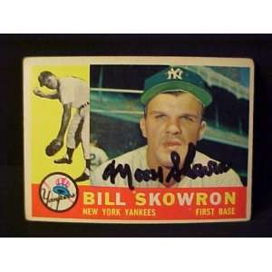 Bill Skowron New York Yankees #370 1960 Topps Signed Autographed 