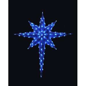  Lighted Holiday Display 1570 Blue 3 D Moravian Star   Blue 