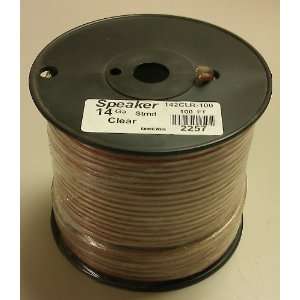 14AWG Clear Speaker Wire 100 Roll: Car Electronics