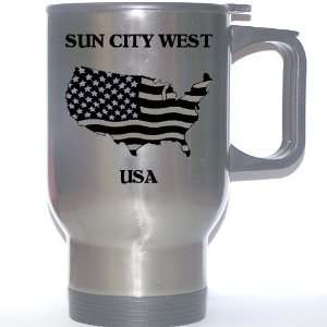  US Flag   Sun City West, Arizona (AZ) Stainless Steel Mug 