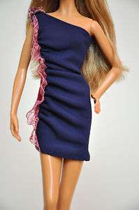 Barbie Doll Dress Short Blue Red Pink Sparkly Party Cocktail  