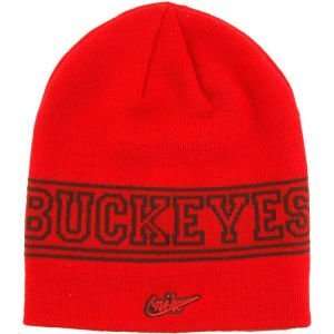Ohio State Buckeyes Haddad Brands NCAA Vault 2Tone Knit Hat  