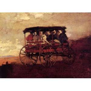  Oil Painting White Mountain Wagon Winslow Homer Hand 