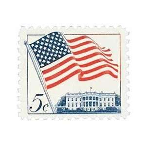  #1208   1963 5c 50 Star Flag Postage Stamp Numbered Plate 