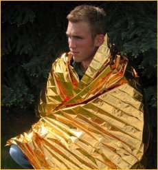 SPACE® Outdoor Emergency Rescue Thermo Blanket US made  