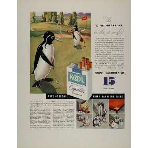   Penguin Golf Golfing 18th Hole   Original Print Ad
