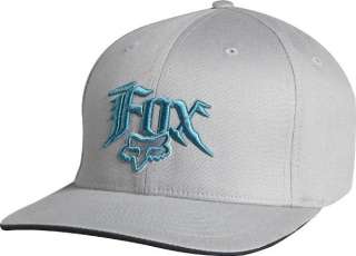 NEW FOX ASSOCIATION FLEXFIT HAT GREY/BLUE S/M  