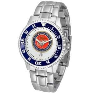 US Marines Suntime Competitor Game Day Steel Band Watch   NCAA College 