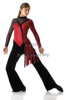 TEAM SPIRIT Foil/Velvet Jumpsuit Dance Costume Adult XL  
