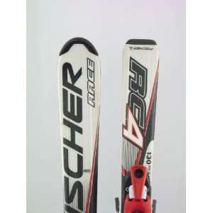  Used Fischer Race RC4 Kids Snow Ski with Salomon S305 