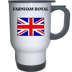  UK/England   FARNHAM ROYAL White Stainless Steel Mug 