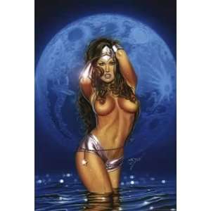  Carlos Diez: Blue Moon   Fantasy Poster (Size: 27 x 40 