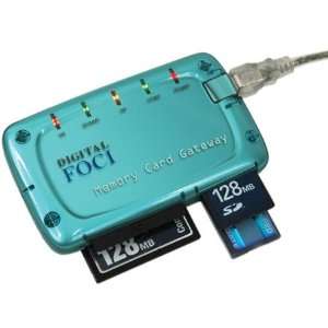  Digital Foci Memory Card Gateway, USB 2.0 Multi Format Card Reader 