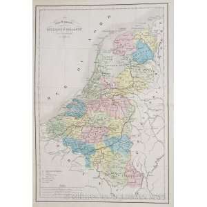  Delamarche Map of Belgium and Holland (1858) Office 