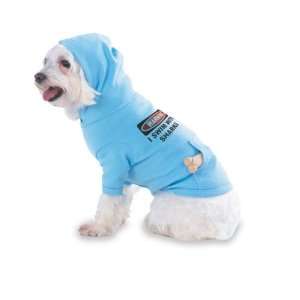 SWIM WITH SHARKS Hooded (Hoody) T Shirt with pocket for your Dog or 