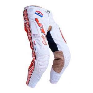 JT Racing USA Classic Mens Vented Off Road Motorcycle Pants   White 