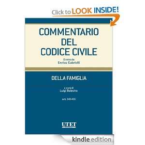 Commentario del Codice civile  Della famiglia  artt. 343  455 (Italian 