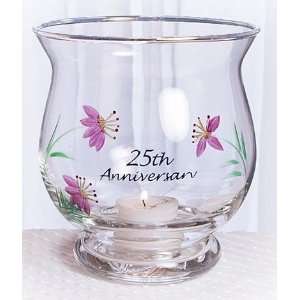  Fenton Artglass 25th Anniversary Candleholder