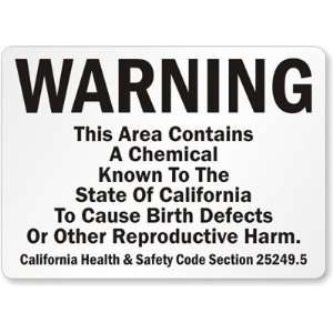Chemical Known To The State Of California To Cause Birth Defects 