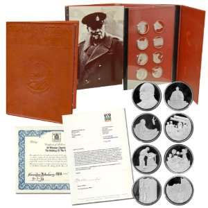  Churchill Commemorative Sterling Pure Fine Silver Bullion Coin Medal