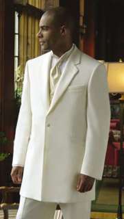 Mens Ivory Cream Off White Andrew Fezza Monaco Pkg. with Vest, Tie 