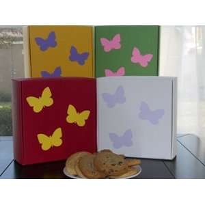 Flight of the Butterflies Gourmet Cookies Gift Box   Yellow