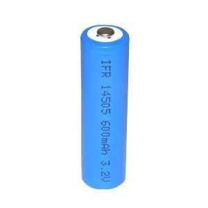  LiFePO4 Rechargeable 14505 Cell 3.2V 600 mAh, 0.6A Rate 