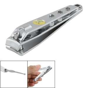   Stainless Steel Curved Edge Nail Clippers With Earpick Beauty